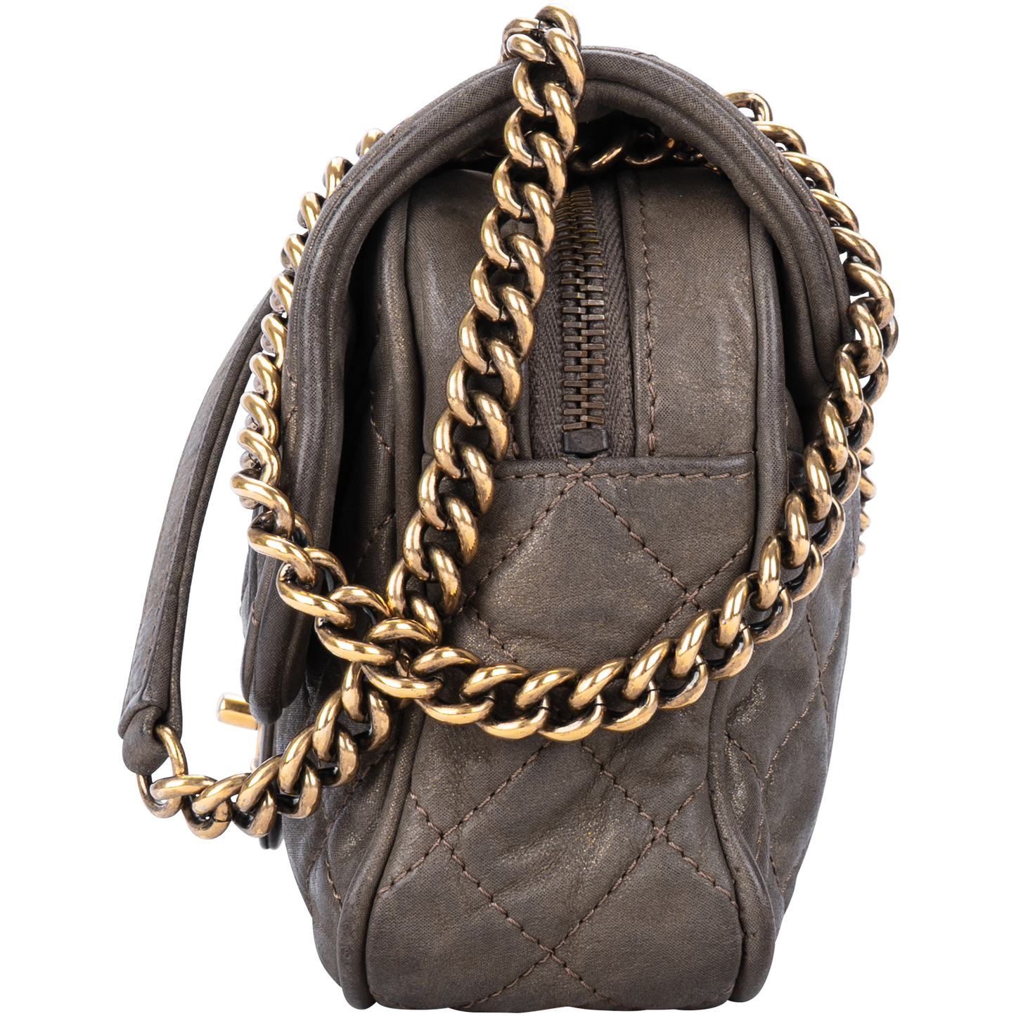 Chanel Quilted Caviar Leather Shiva Easy Flap Shoulder Bag