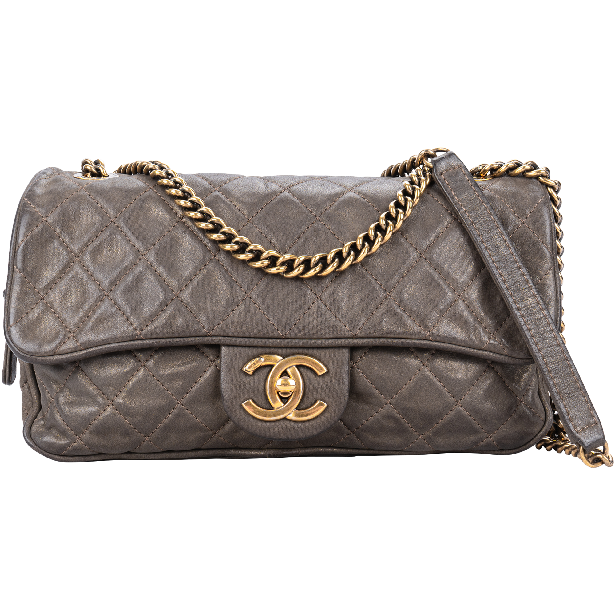 Chanel Quilted Caviar Leather Shiva Easy Flap Shoulder Bag