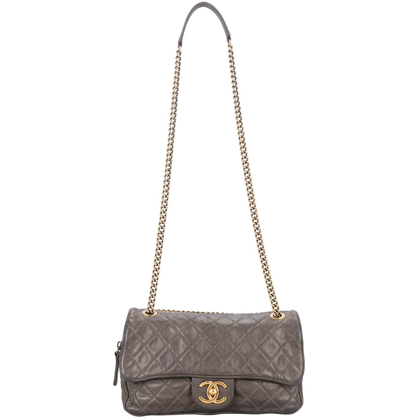 Chanel Quilted Caviar Leather Shiva Easy Flap Shoulder Bag