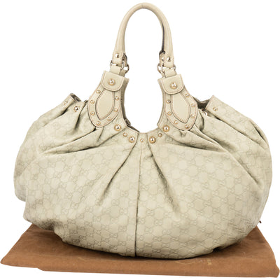 Gucci Leather GG Monogram Pelham Handbag