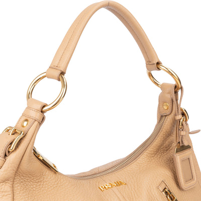 Prada Calf Leather Vitello City Hobo Bag