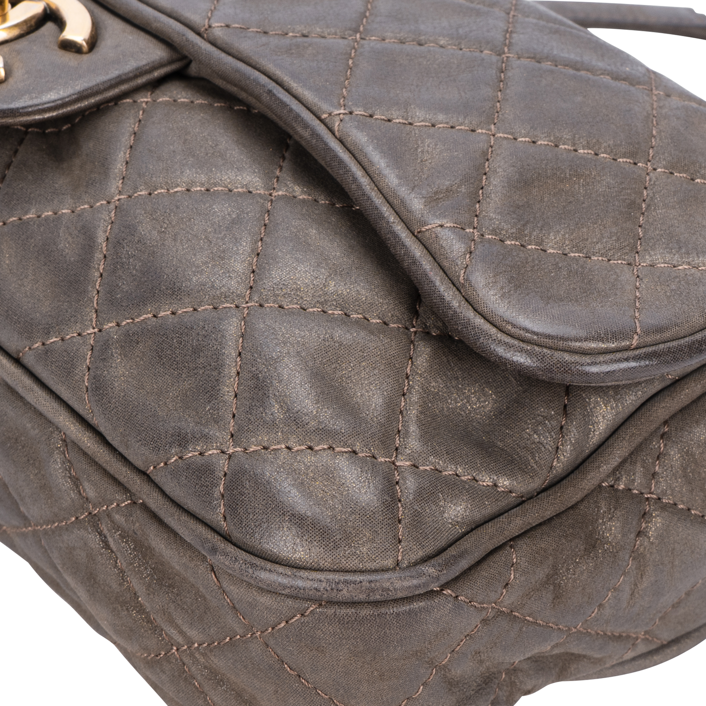 Chanel Quilted Caviar Leather Shiva Easy Flap Shoulder Bag