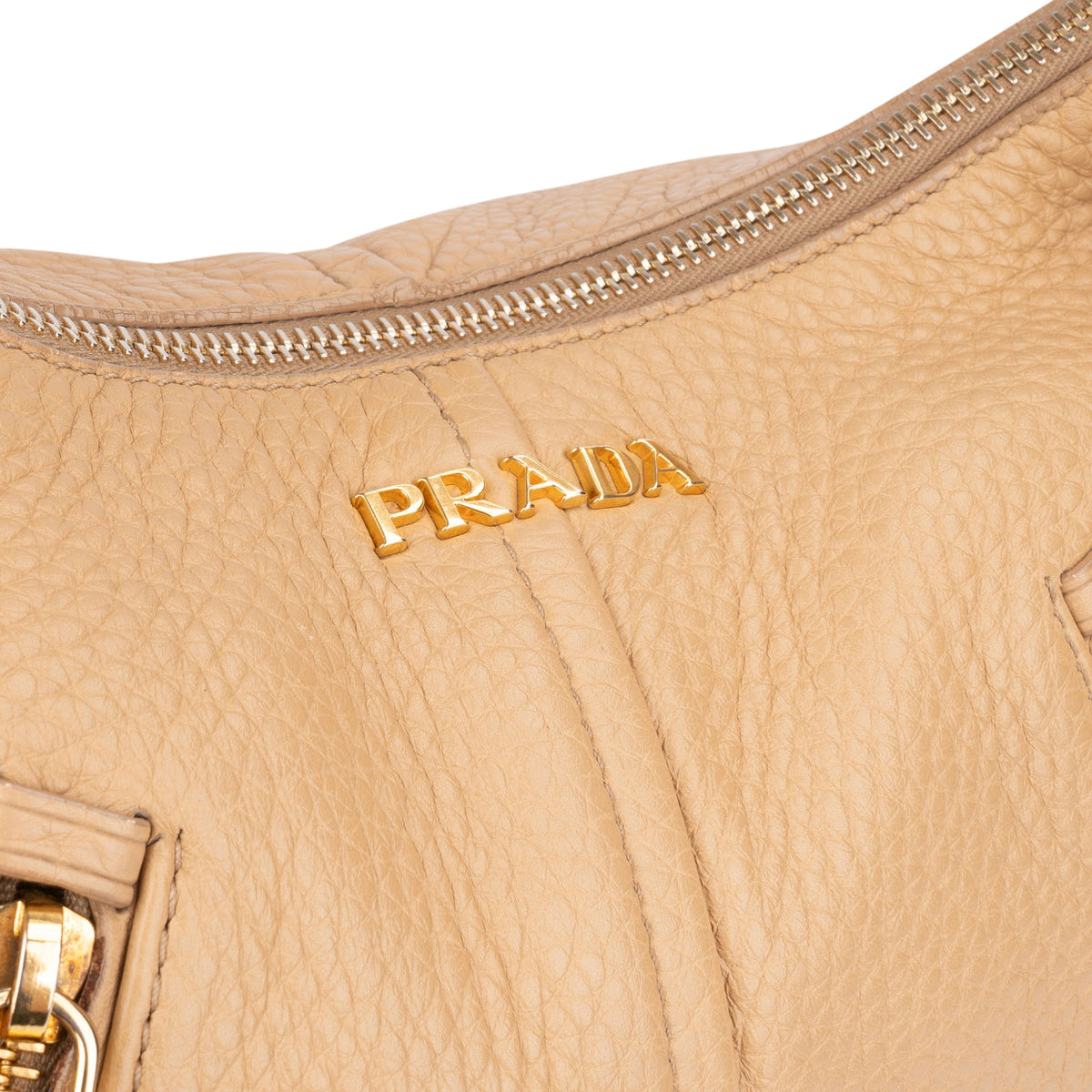Prada City Hobo aus Vitello-Kalbsleder – Ansicht 3