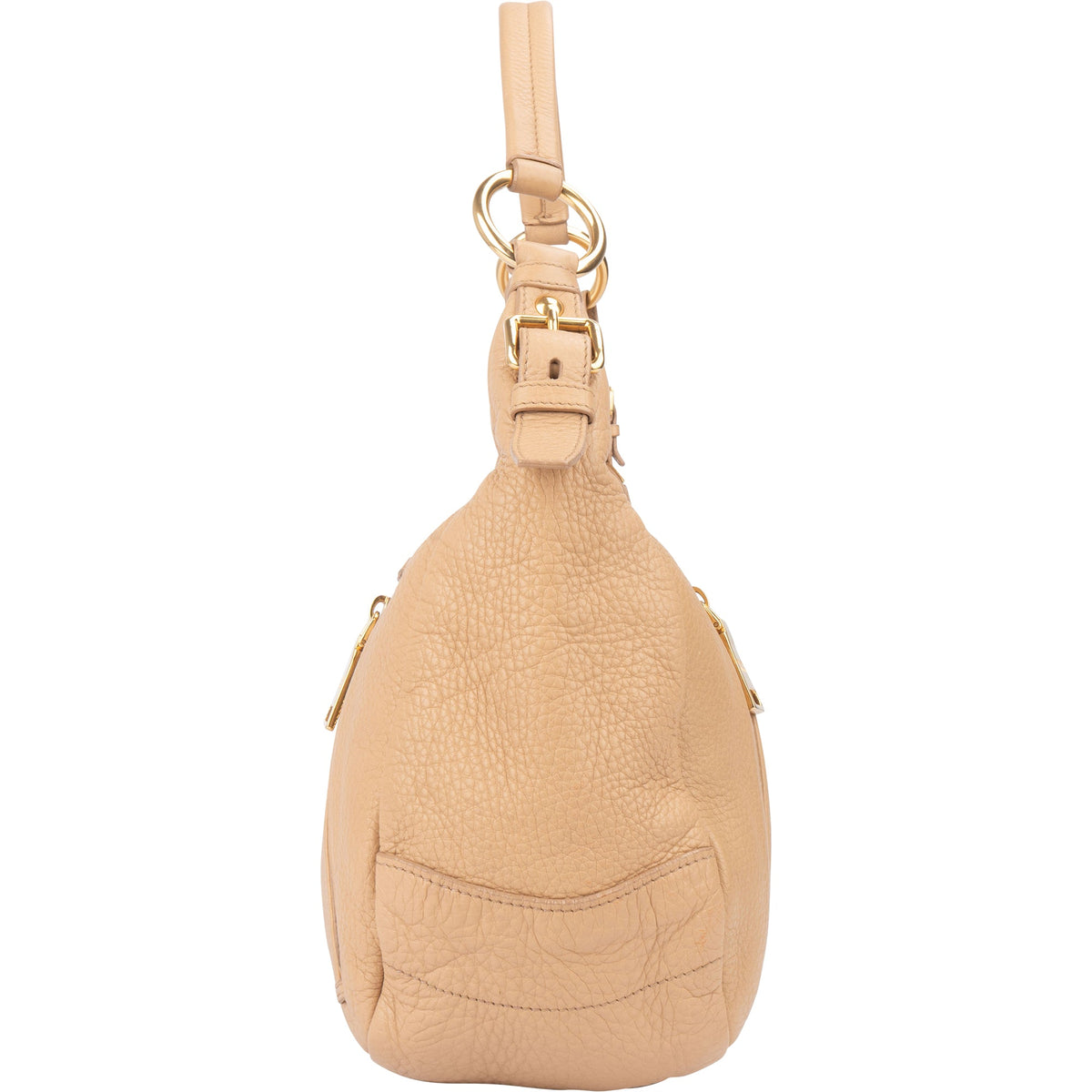Prada City Hobo aus Vitello-Kalbsleder – Ansicht 4