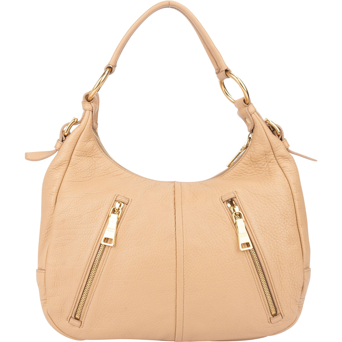 Prada City Hobo aus Vitello-Kalbsleder – Ansicht 5