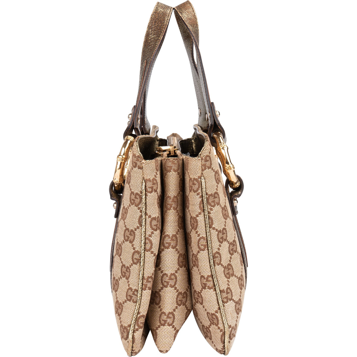 Gucci Golden Bamboo aus GG Canvas – Ansicht 4