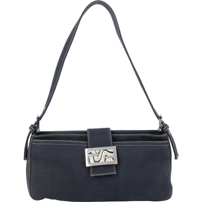 Fendi Limited FF Buckle Baguette Shoulder Bag