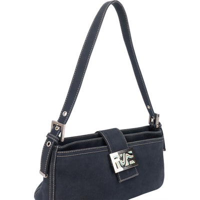 Fendi Limited FF Buckle Baguette Shoulder Bag