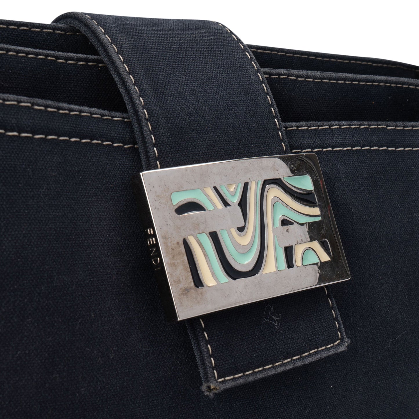Fendi Limited FF Buckle Baguette Shoulder Bag