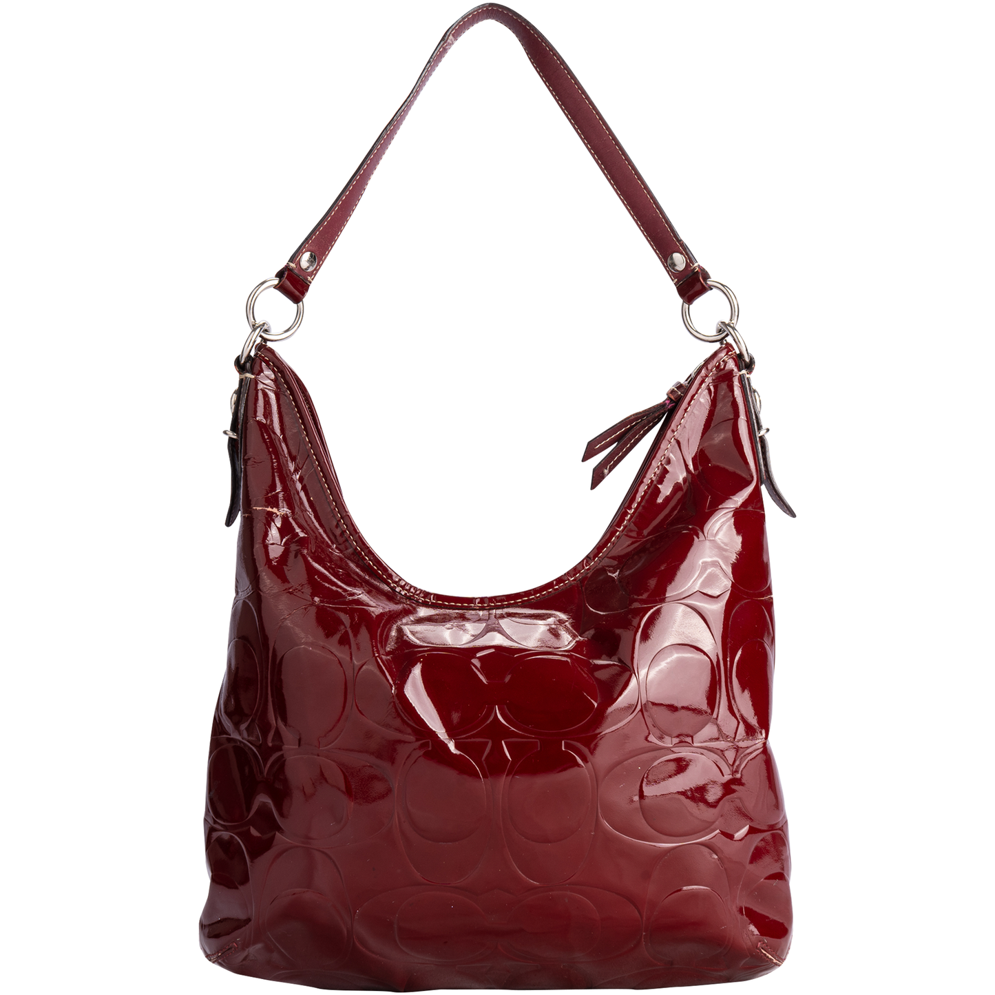 Coach Patent Leather Hobo Shoulder Bag