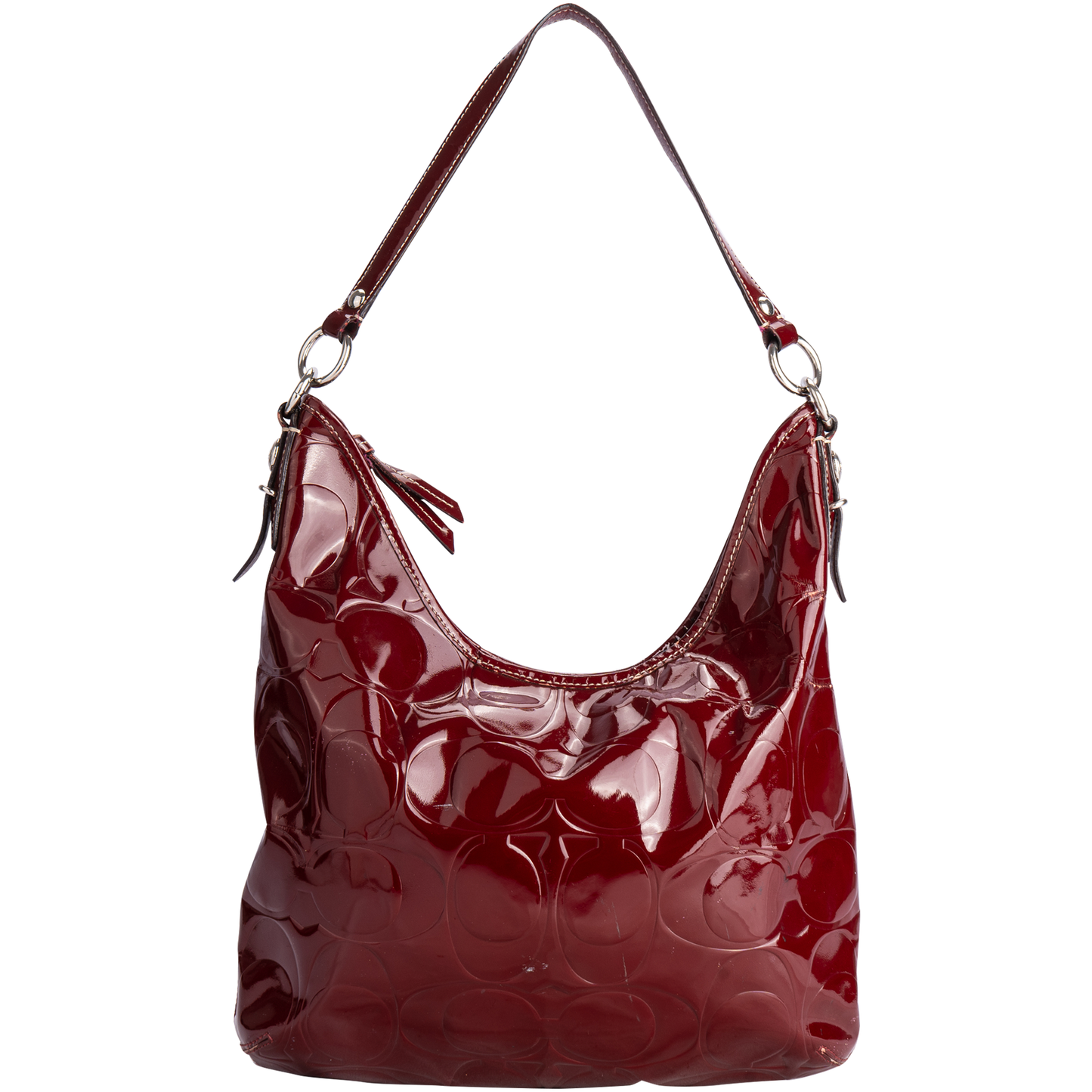 Coach Patent Leather Hobo Shoulder Bag