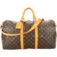 Louis Vuitton Monogram Canvas Keepall 50 Bandoulière Travel Bag