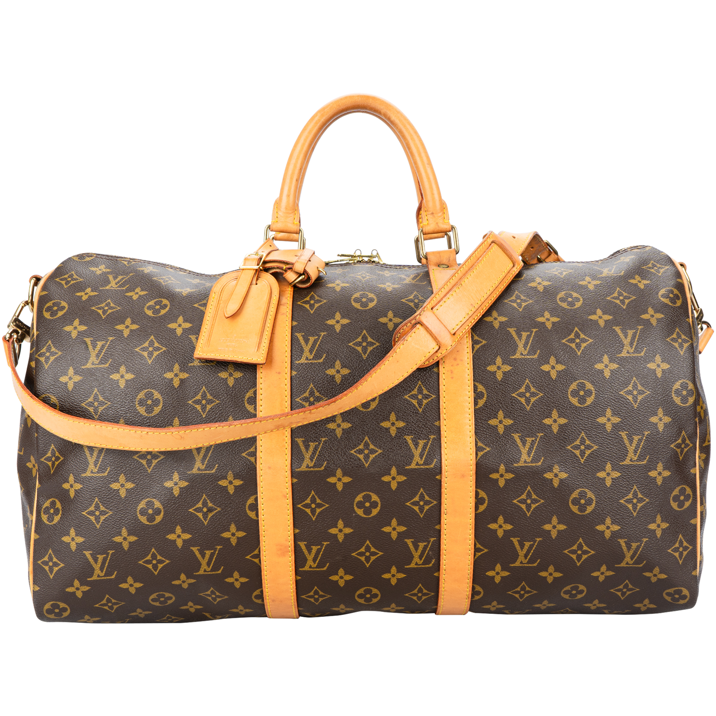 Louis Vuitton Monogram Canvas Keepall 50 Bandoulière Travel Bag