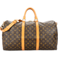 Louis Vuitton Monogram Canvas Keepall 50 Bandoulière Travel Bag