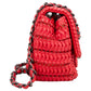 Chanel Red Seoul Crochet Antique Mini Single Flap Crossbody Bag