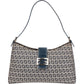 Fendi FF Monogram Baguette Buckle Shoulder Bag