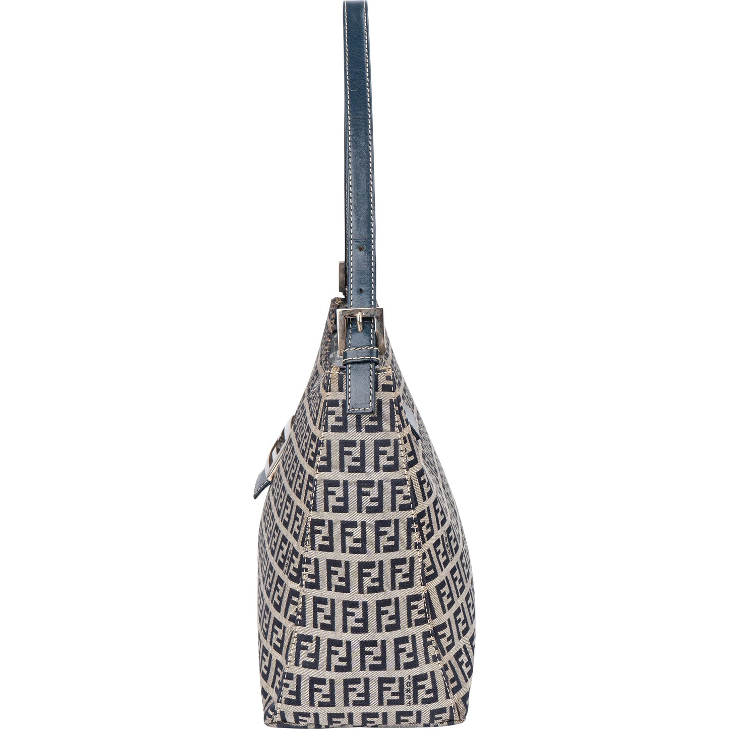 Fendi FF Monogram Baguette Buckle Shoulder Bag