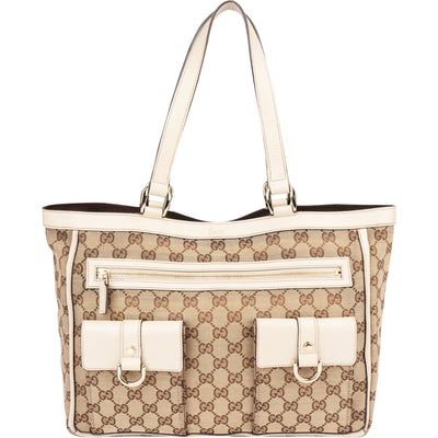 Gucci GG Monogram Abbey Double Pocket Handbag