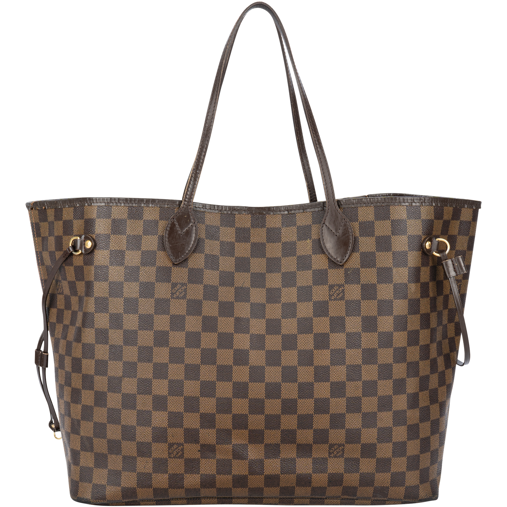 Louis Vuitton Monogram Damier Ebene Neverfull GM Shoulder Bag