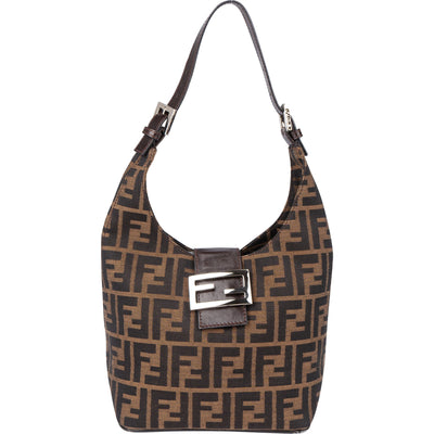 Fendi FF Monogram Baguette Shoulder Bag