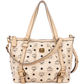 MCM Monogram Visetos Satchel Tote Shoulder Bag