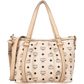 MCM Monogram Visetos Satchel Tote Shoulder Bag