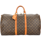 Louis Vuitton Monogram Canvas Keepall 55 Travel Bag
