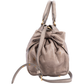 Miu Miu Taupe Leather City Handbag