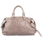 Miu Miu Taupe Leather City Handbag