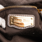 Miu Miu Taupe Leather City Handbag