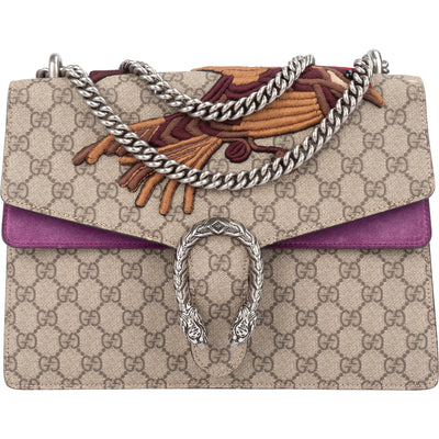 Gucci Limited Bird GG Monogram Dionysus Shoulder Bag