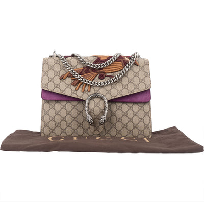 Gucci Limited Bird GG Monogram Dionysus Shoulder Bag