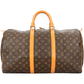 Louis Vuitton Monogram Canvas Keepall 50 Travel Bag