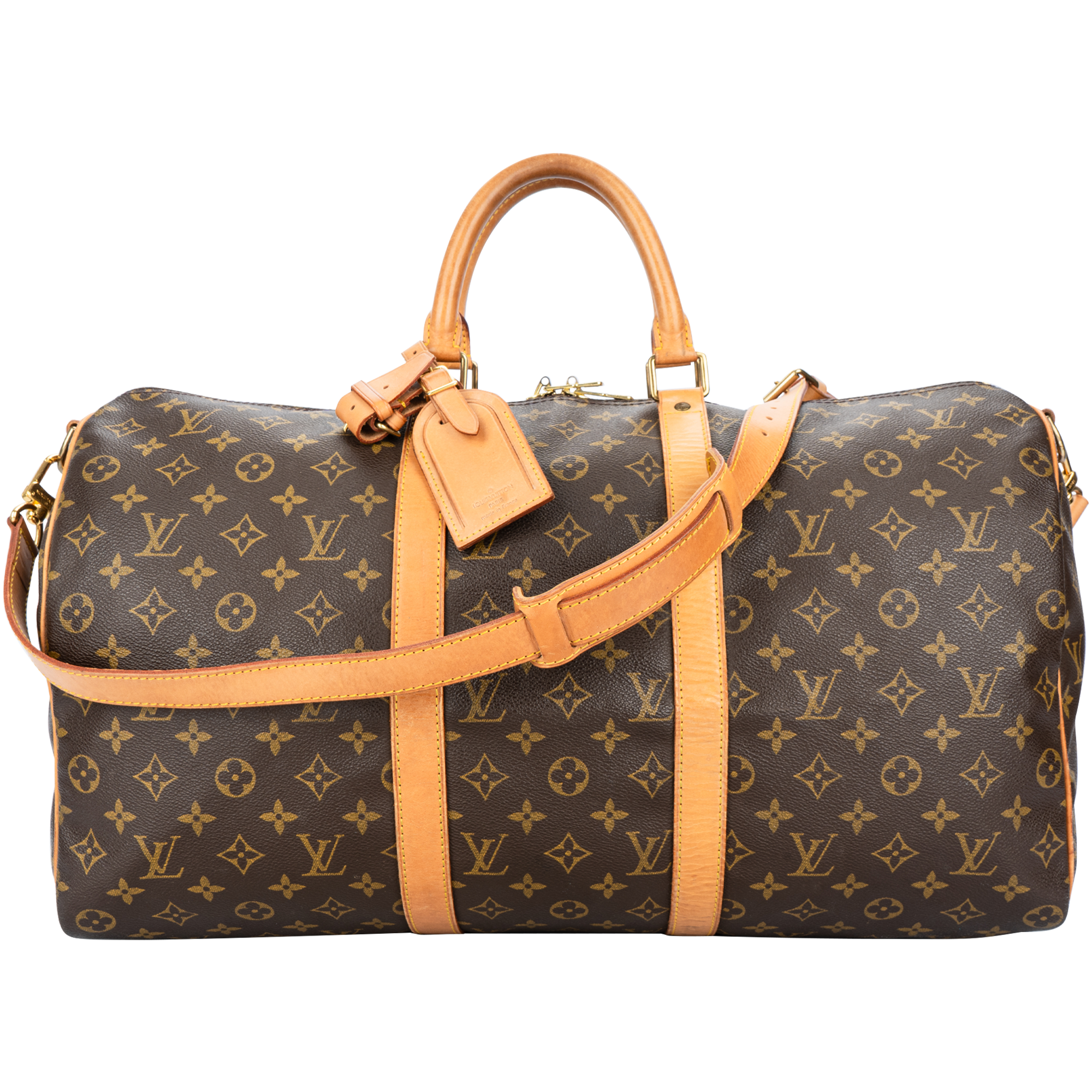 Louis Vuitton Monogram Canvas Keepall 50 Bandoulière Travel Bag