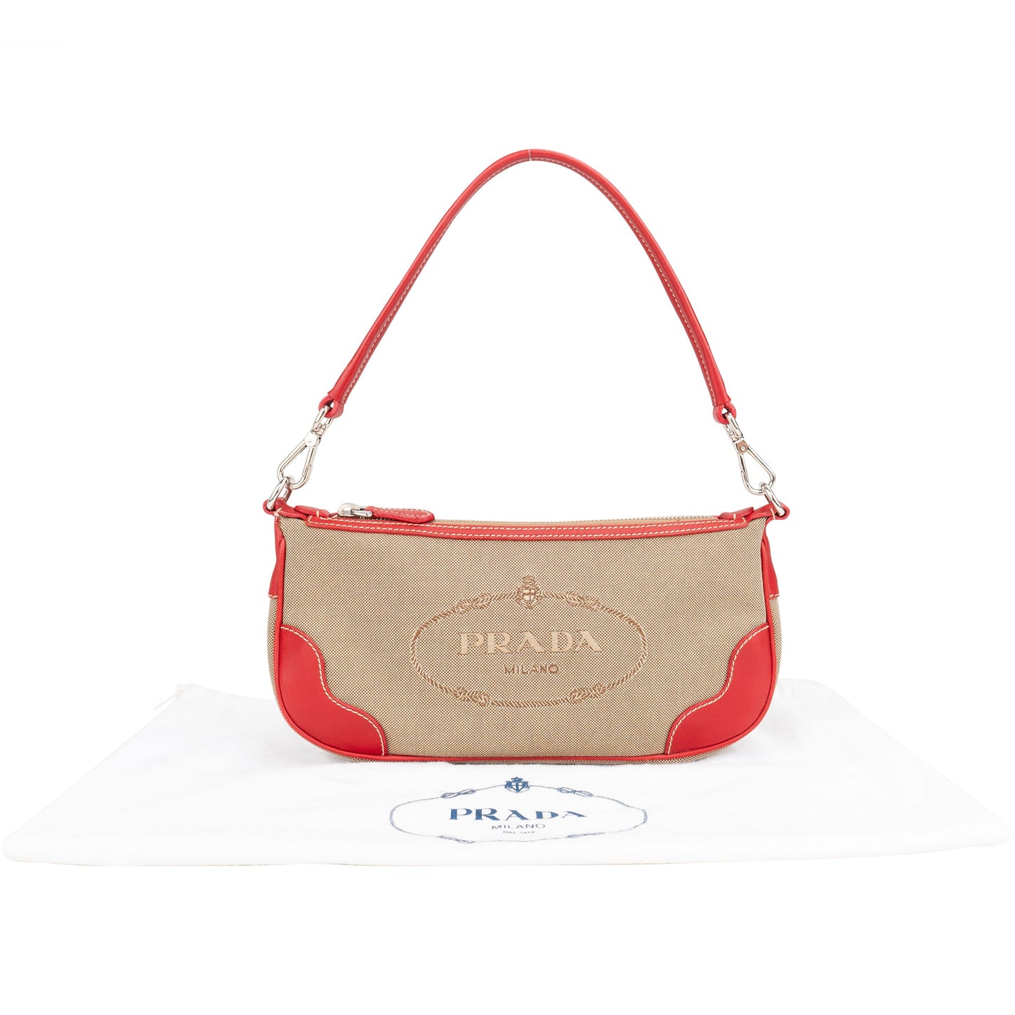Prada Classic Jacquard Mini Handbag