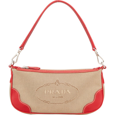 Prada Classic Jacquard Mini Handbag