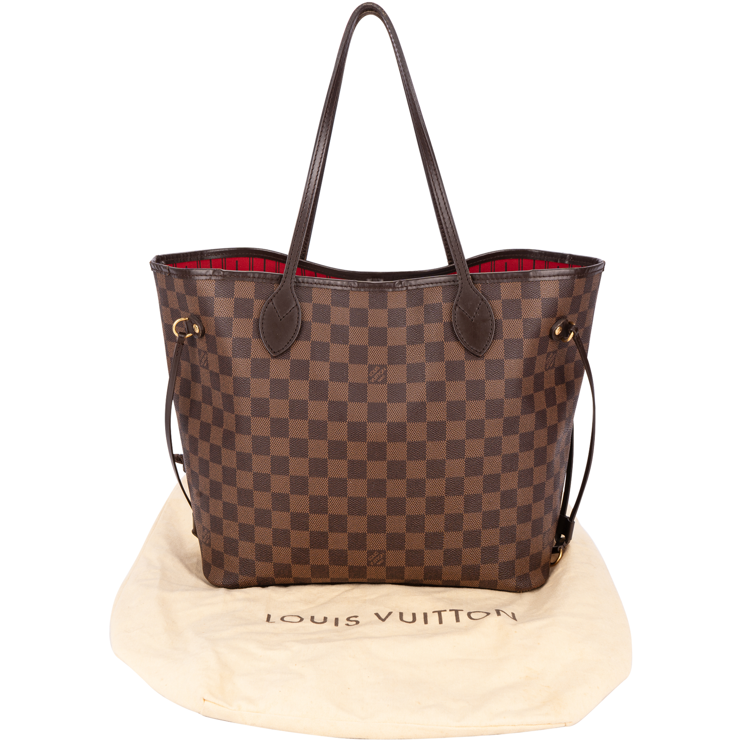 Louis Vuitton Monogram Damier Ebene Neverfull MM Shoulder Bag