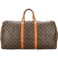 Louis Vuitton Monogram Canvas Keepall 55 Travel Bag