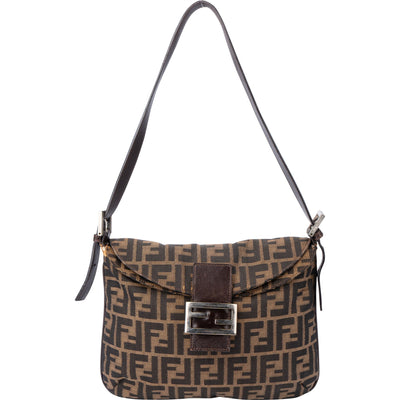Fendi FF Monogram Baguette Shoulder Bag