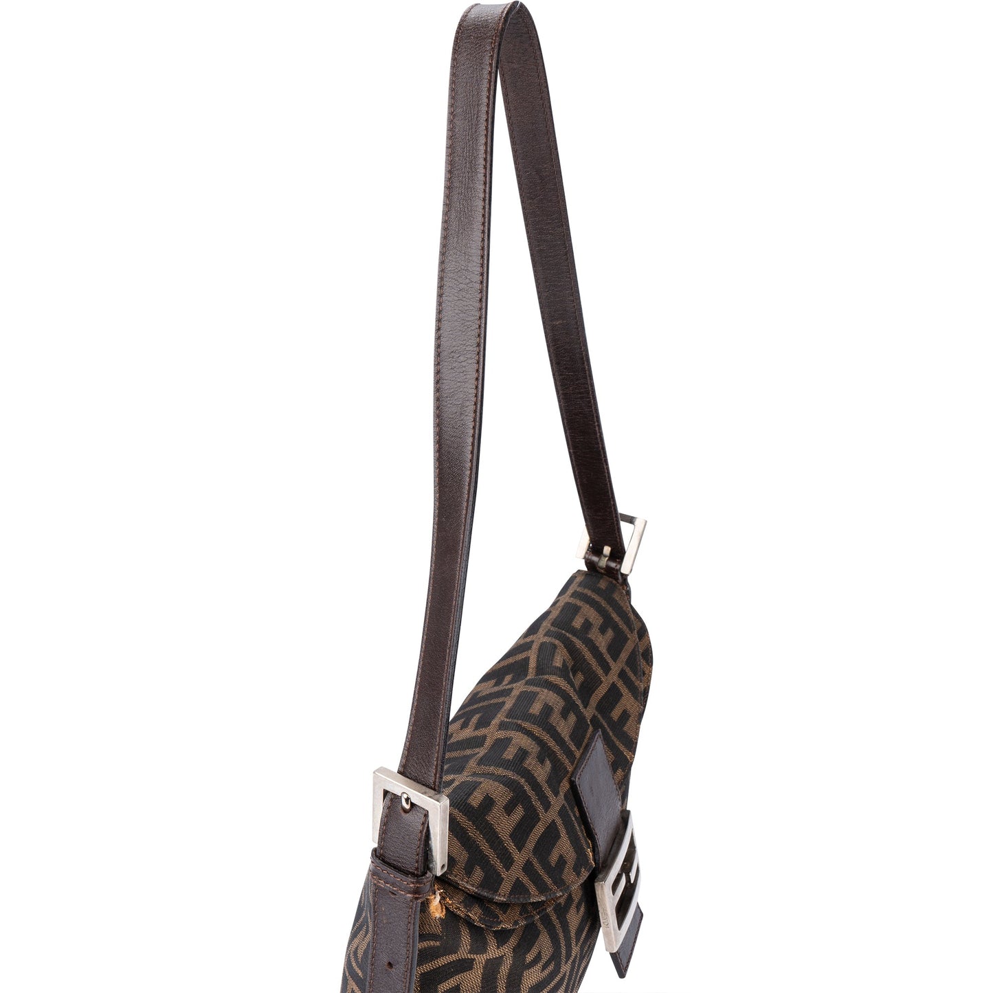 Fendi FF Monogram Baguette Shoulder Bag