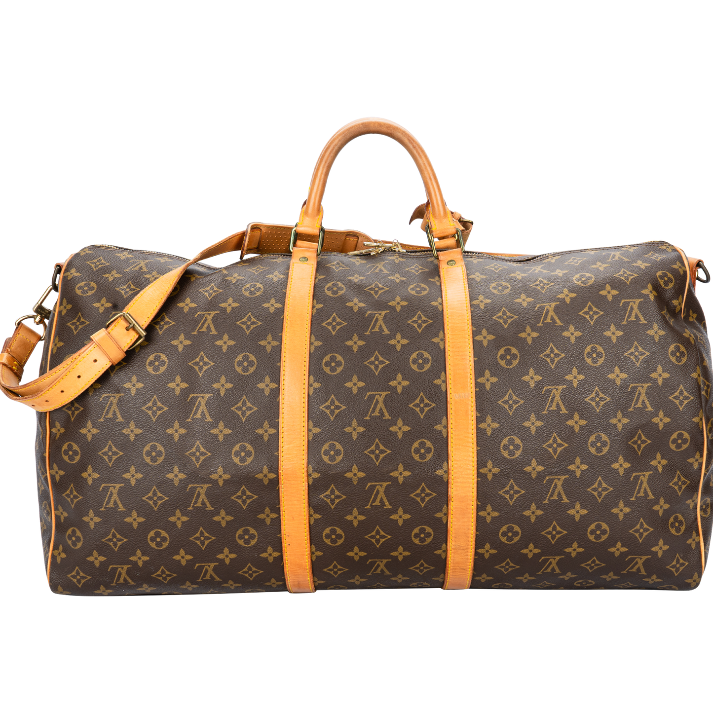 Louis Vuitton Monogram Canvas Keepall 60 Bandoulière Travel Bag