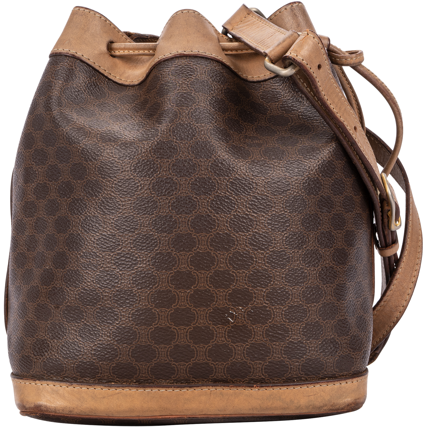 Celine Macadam Drawstring Bucket Shoulder Bag