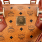 MCM Monogram Visetos Boston 35 Handbag