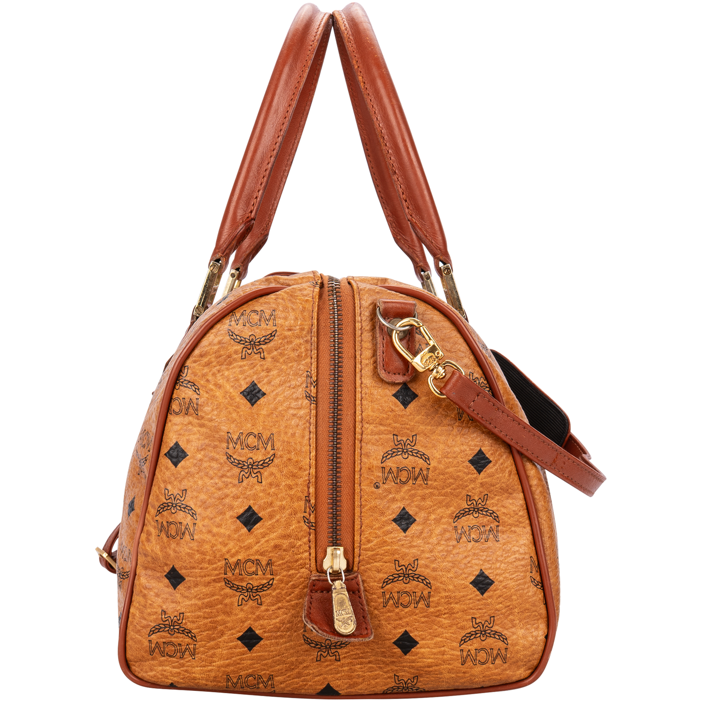 MCM Monogram Visetos Boston 35 Handbag