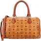MCM Monogram Visetos Boston 35 Handbag