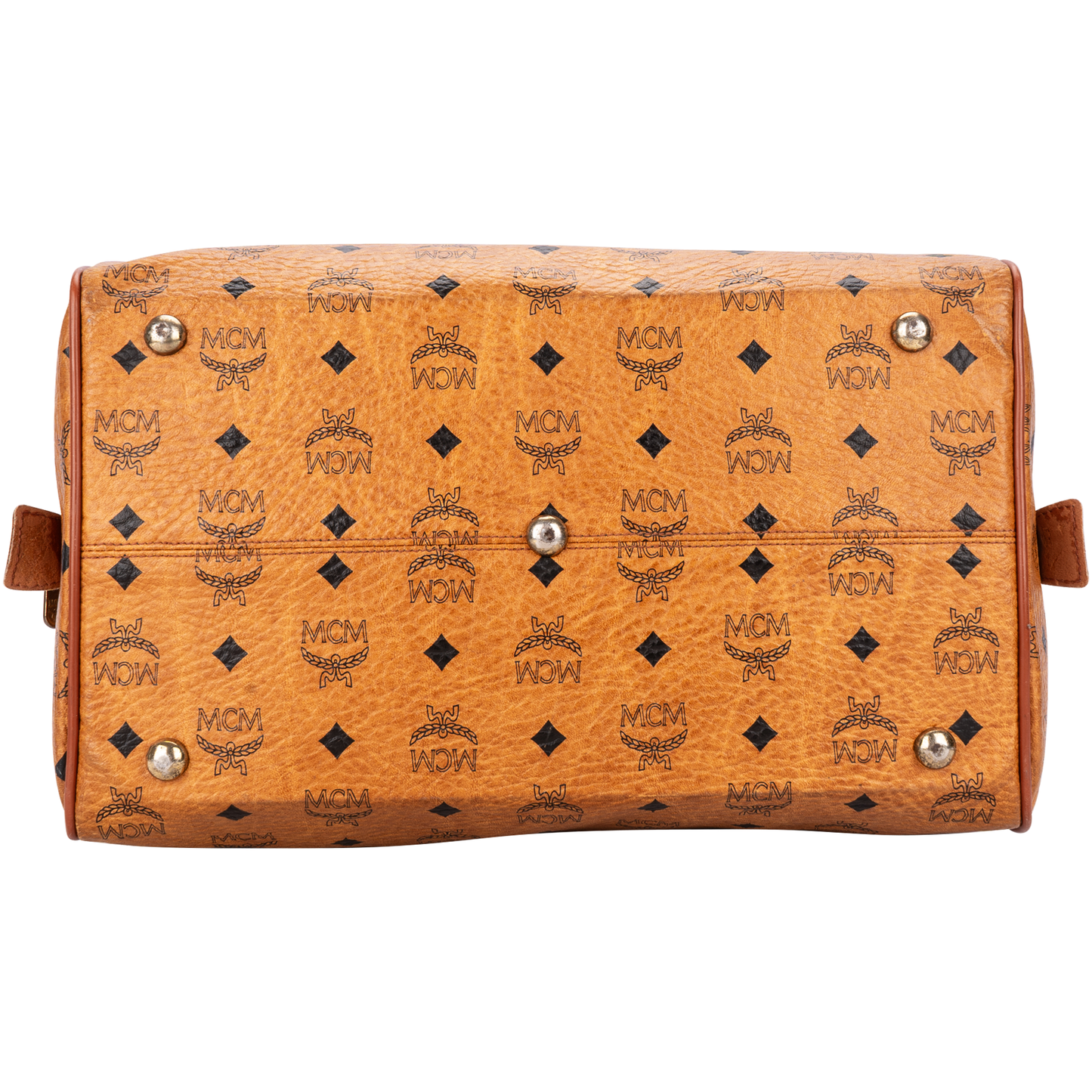 MCM Monogram Visetos Boston 35 Handbag