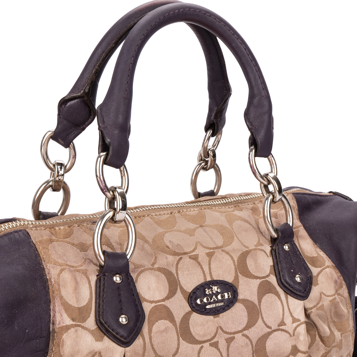 Coach Colette Signature Monogram Handbag