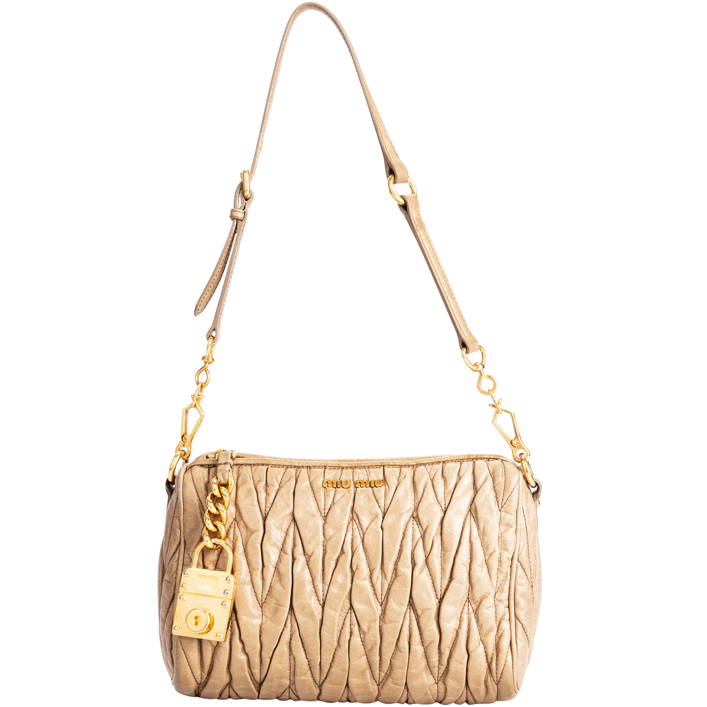 Miu Miu Quilted Leather Mini Shoulder Bag