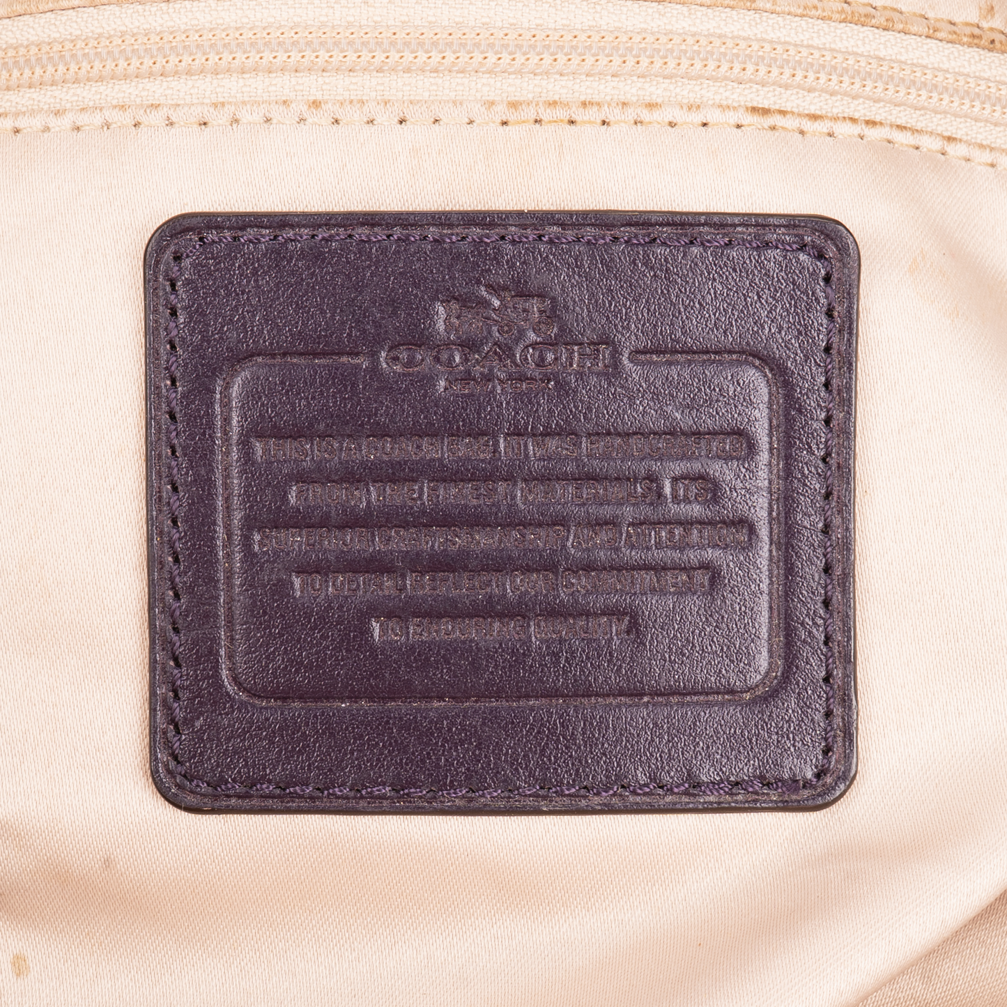 Coach Colette Signature Monogram Handbag