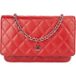 Chanel Quilted Lambskin Wallet On Chain Crossbody Bag